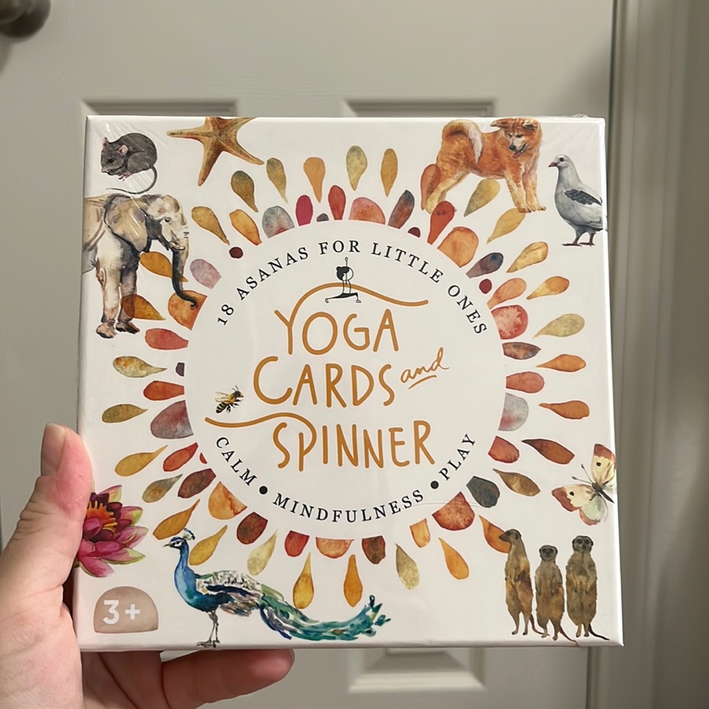 🆕 kids yoga card deck & spinner 🧘🏼‍♀️